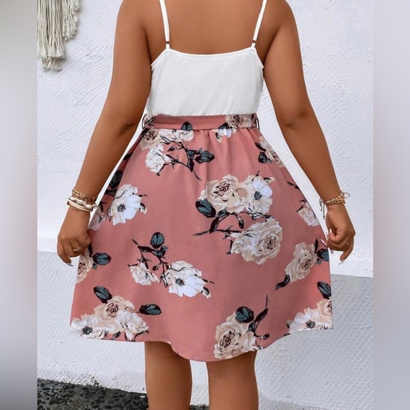 NWT - SHEIN Floral Belted Cami Dress - Picture 2 of 2